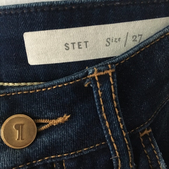 Anthropology Pilcro and the Letterpress cropped straight jeans sz 27 - Picture 4 of 10